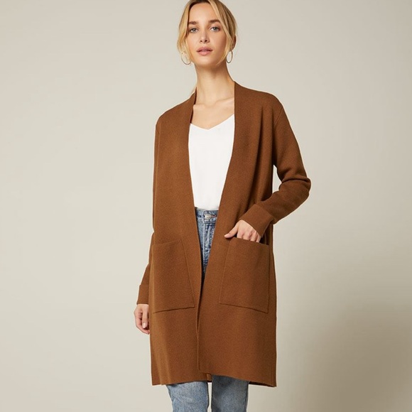 Novelti - Open-Front Sweater Coat - Picture 2 of 7